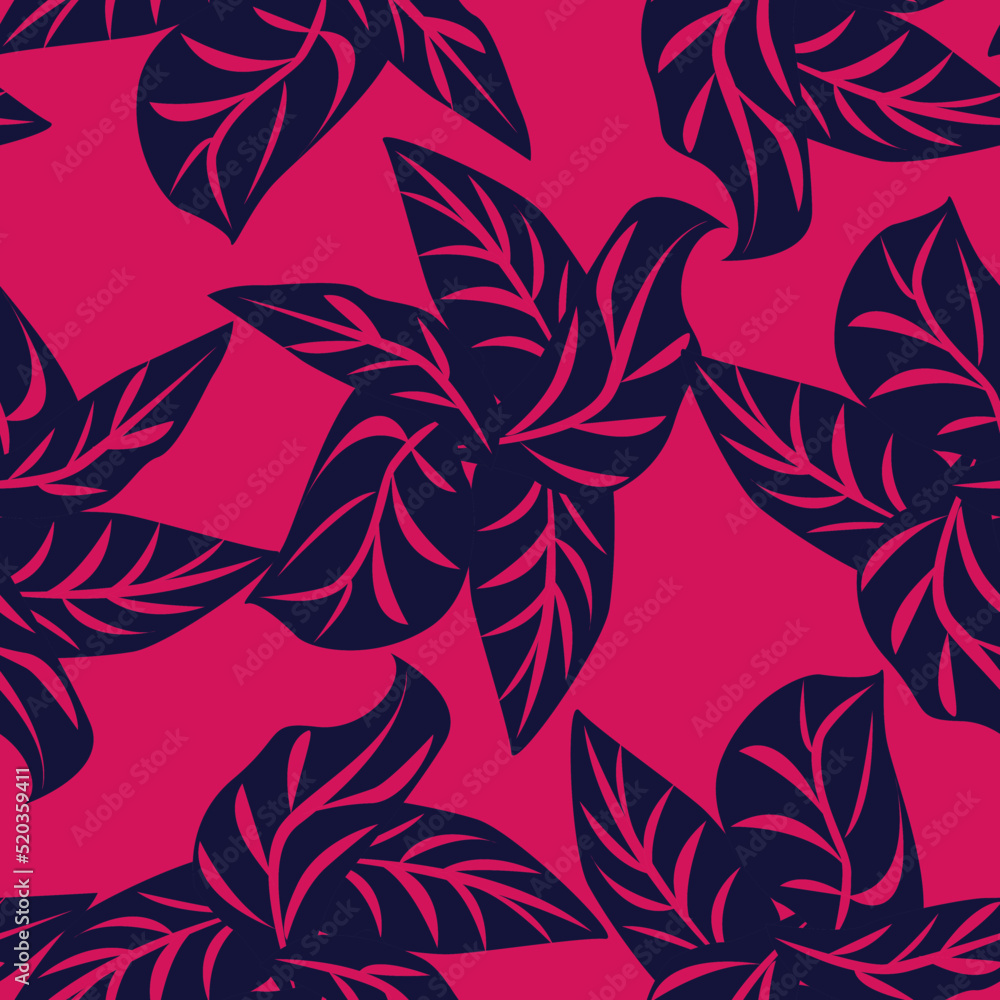 Tropical Leaf Seamless Pattern Design