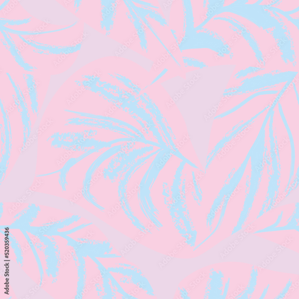 Tropical Leaf Seamless Pattern Design