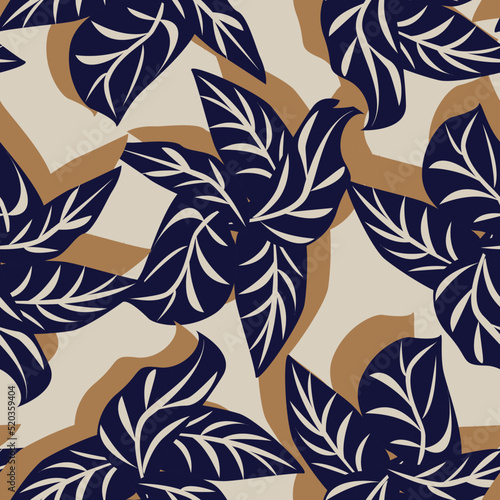 Tropical Leaf Seamless Pattern Design