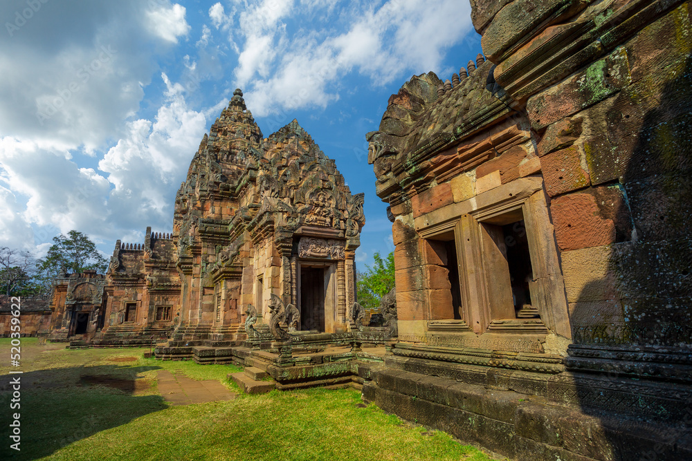 Phanom Rung Castle, Thailand,A castle built on three thousand years, Khao Phanom Rung castle rock.In Thailand.