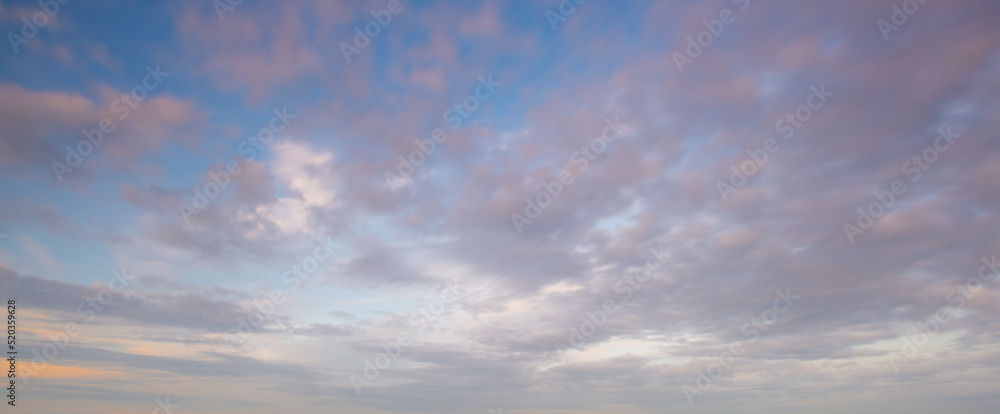 Clouds and orange sky,Sky beautiful sunset background in twilight time, colorful scene, amazing nature landscape image