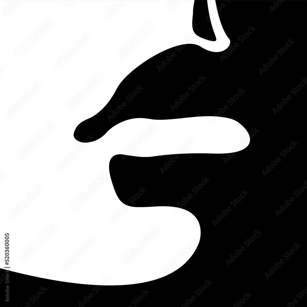 vector black and white light and shadow isolated image of beautiful female lips shaped by shadow. useful for poster, logo, print, web and graphic design, advertising of beauty treatments, lipsticks. vector black and white light and shadow isolated image of beautiful female lips shaped by shadow. useful for poster, logo, print, web and graphic design, advertising of beauty treatments, lipsticks.