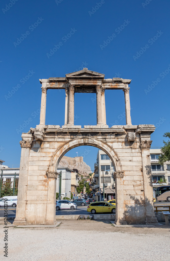 The Arch of Hadrian, most commonly known in Greek as Hadrian's Gate