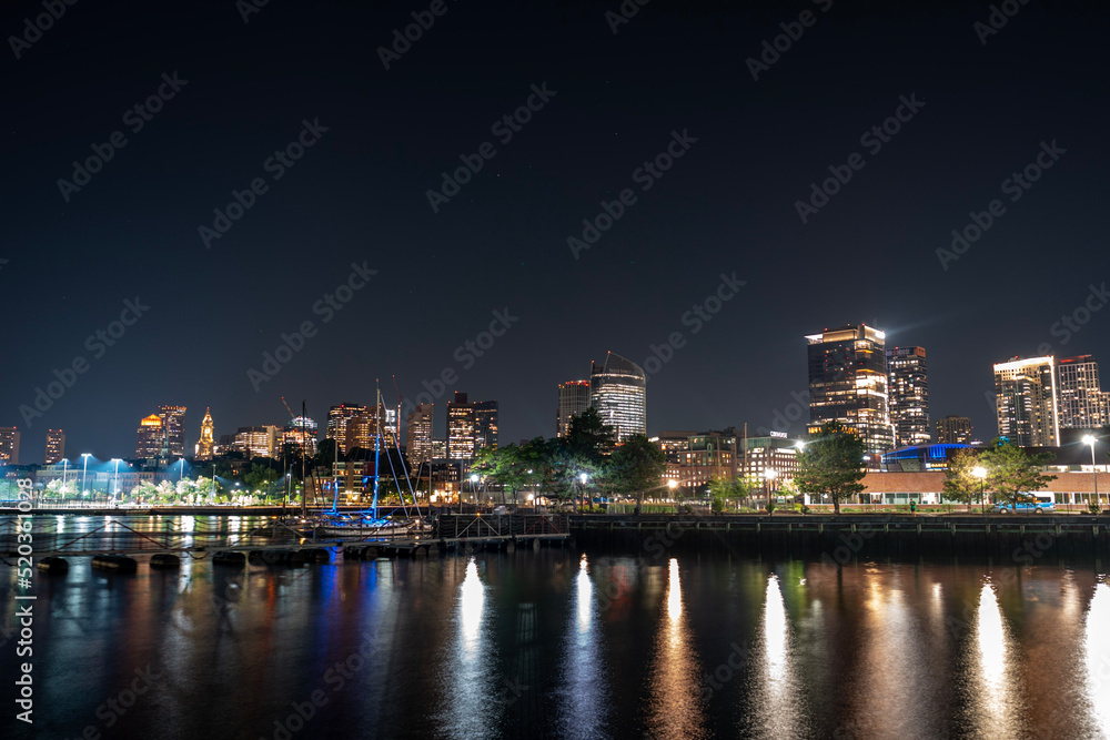 country skyline at night