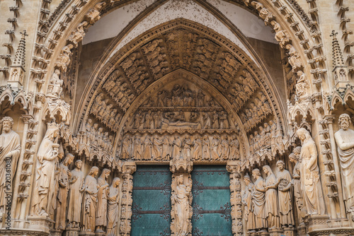 Portal of the Virgin of Saint-Etienne Cathedral in Metz