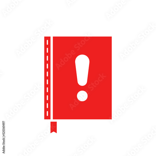 manual or instruction like red book icon