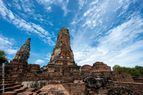 Landscape the ruins of ancient city of ayutthaya (Ayutthaya Historical Park) are the famous sightseeing place at Phra Nakhon Si Ayutthaya Province, Thailand. (Public domain)