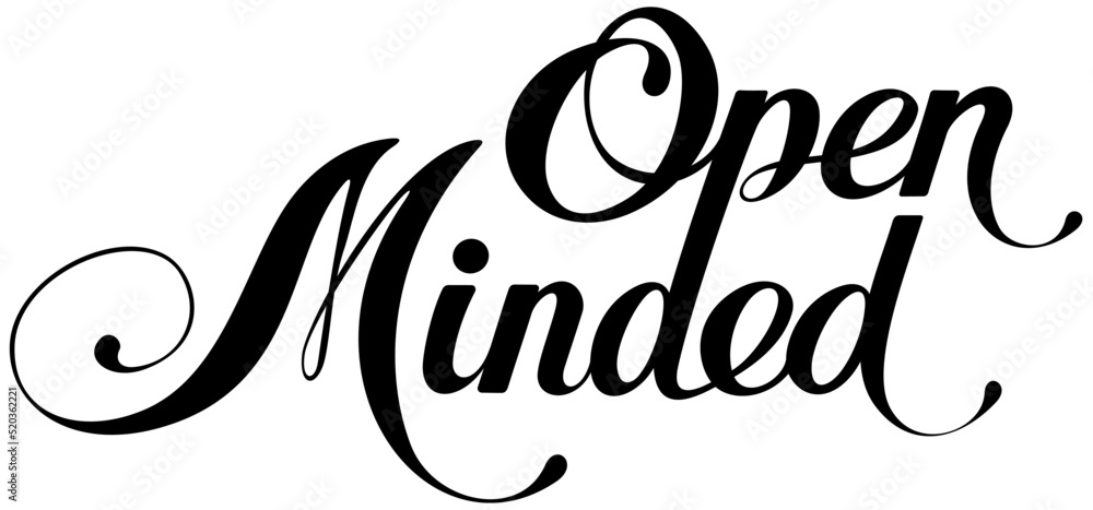 Open Minded Custom Calligraphy Text Stock Vector Adobe Stock open-minded-custom-calligraphy-text-stock-vector-adobe-stock