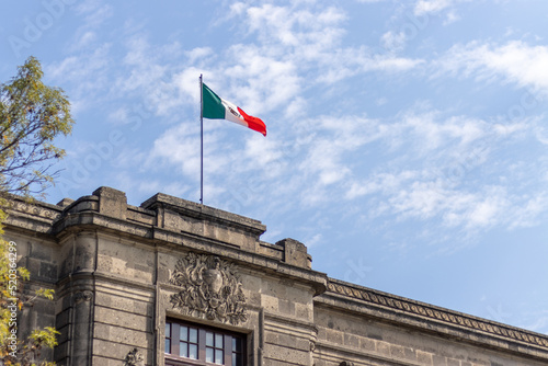 Bandera de México Castillo de Chapultepe