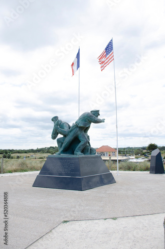 Utah Beach in Normandy, one of the most important places for the landing in Nomandy 1944 at the end of the second world war photo