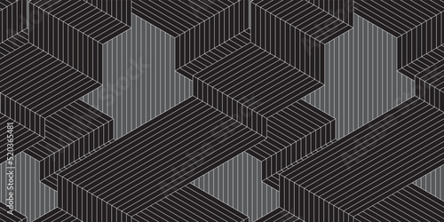Geometric lines background. Seamless pattern.Vector. 幾何学ラインパターン　背景素材
