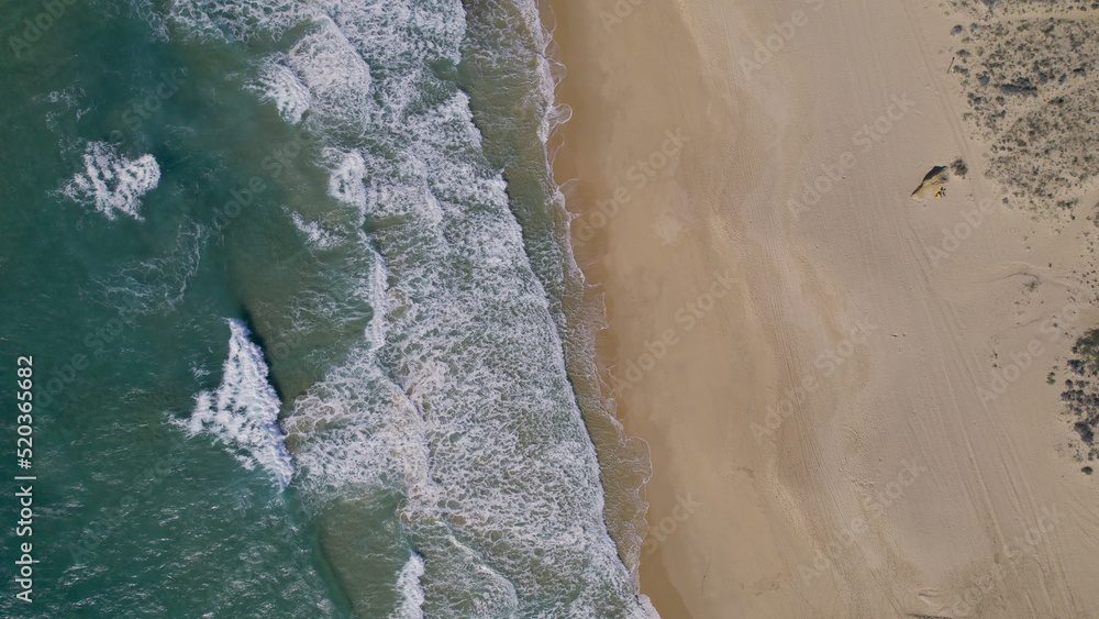 4K aerial views - Coast of Cadiz - Beautiful aerial views of n the beach taken with a drone of the wonderful coastal towns of Cadiz