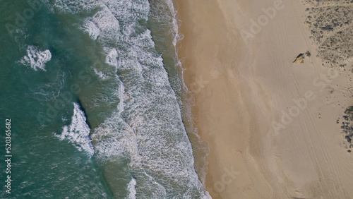 4K aerial views - Coast of Cadiz - Beautiful aerial views of n the beach taken with a drone of the wonderful coastal towns of Cadiz © Quality Stock Video