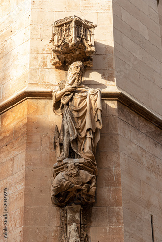 Palma de Mallorca, Spain. The Sa Llotja dels Mercaders or Lonja de los Mercaderes (Merchant Market), a Gothic building by Guillem Sagrera in the 15th Century photo