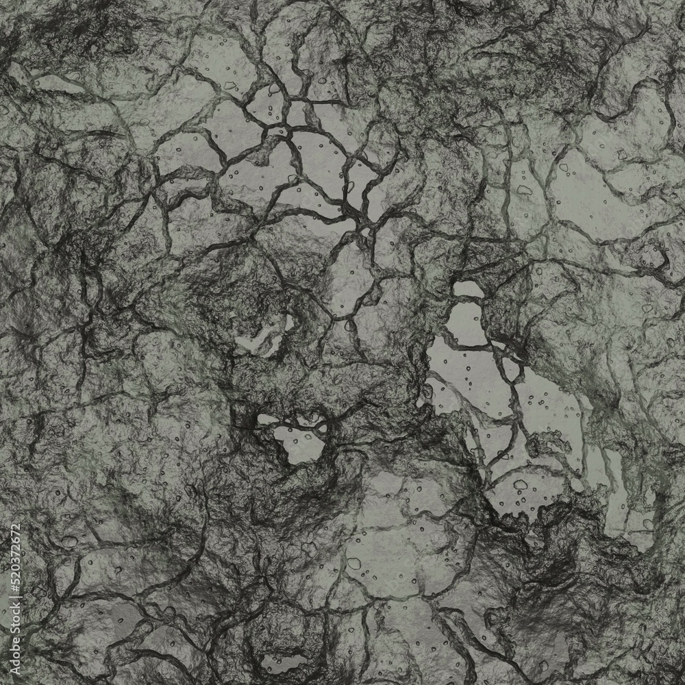 Fototapeta premium concrete wall deep crack texture 3d rendering