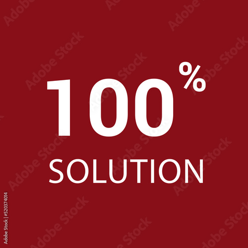 1% solution. Vector illustration isolated on white.