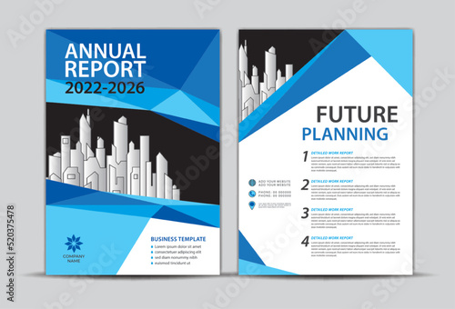 Annual report template, annual report Cover design, Brochure Flyer template, Business cover background, brochure layout, modern creative design, Advertisement, Magazine ads, blue polygon background