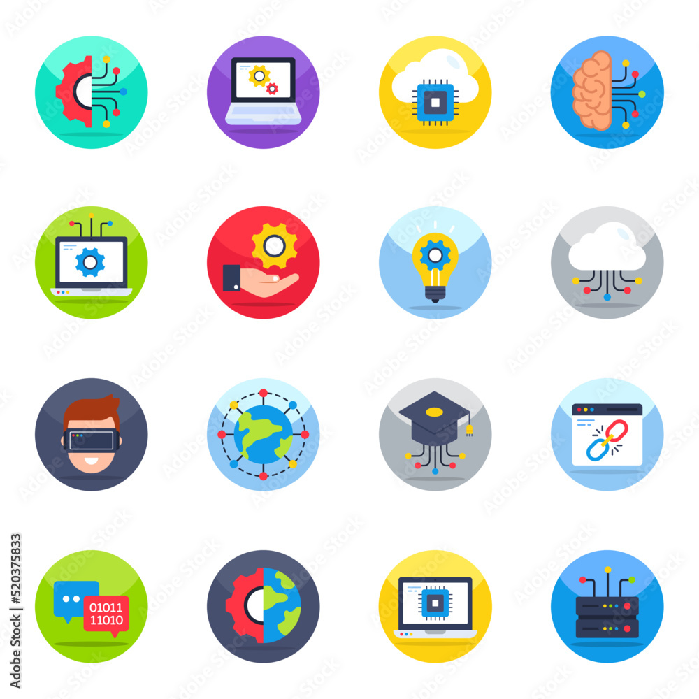 Pack of Setting Flat Icons
Pack of Setting Flat Icons