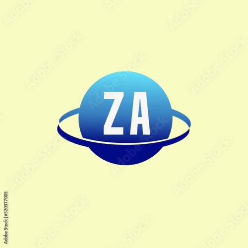 Initial Letters ZA Business Company Logo Stock Vector Image photo