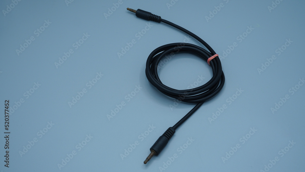 Black wire HD image isolated white background