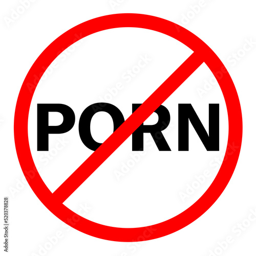 No porn sign