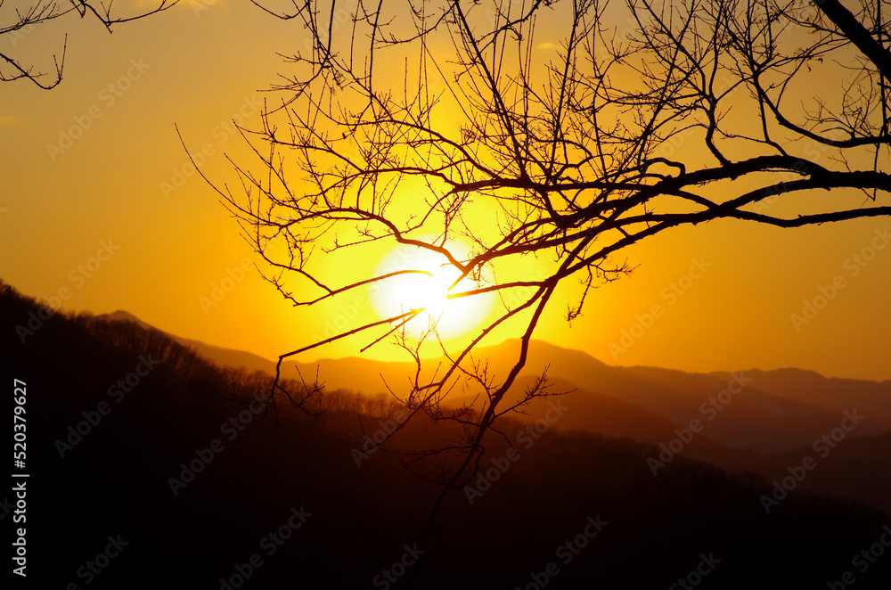 sunset in the mountains sunset in the mountains