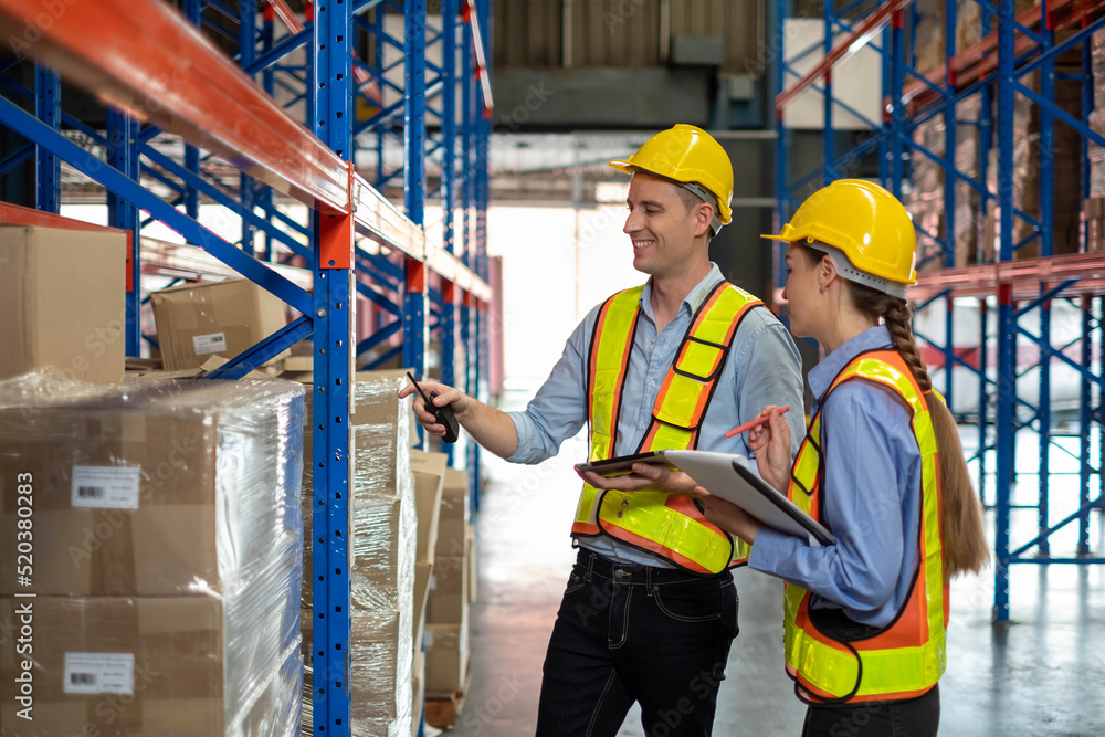 worker person working with safety in warehouse logistic factory, business manufacturing industry occupation concept, goods product box distribution. Storehouse employee in uniform. warehouse worker. worker person working with safety in warehouse logistic factory, business manufacturing industry occupation concept, goods product box distribution. Storehouse employee in uniform. warehouse worker.