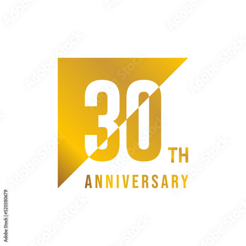 30 year anniversary design template. vector template illustration