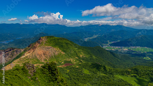 磐梯山 夏 頂上からの景色