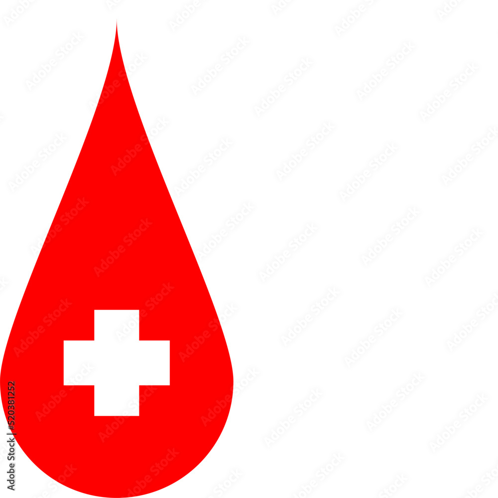 Illustration of blood splash or blood drop icon Illustration of blood splash or blood drop icon