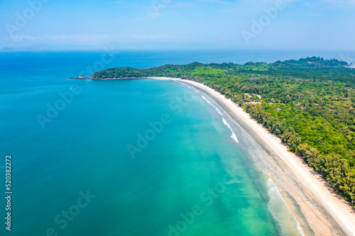 Aerial view of Koh Phayam beach in Ranong  Thailand