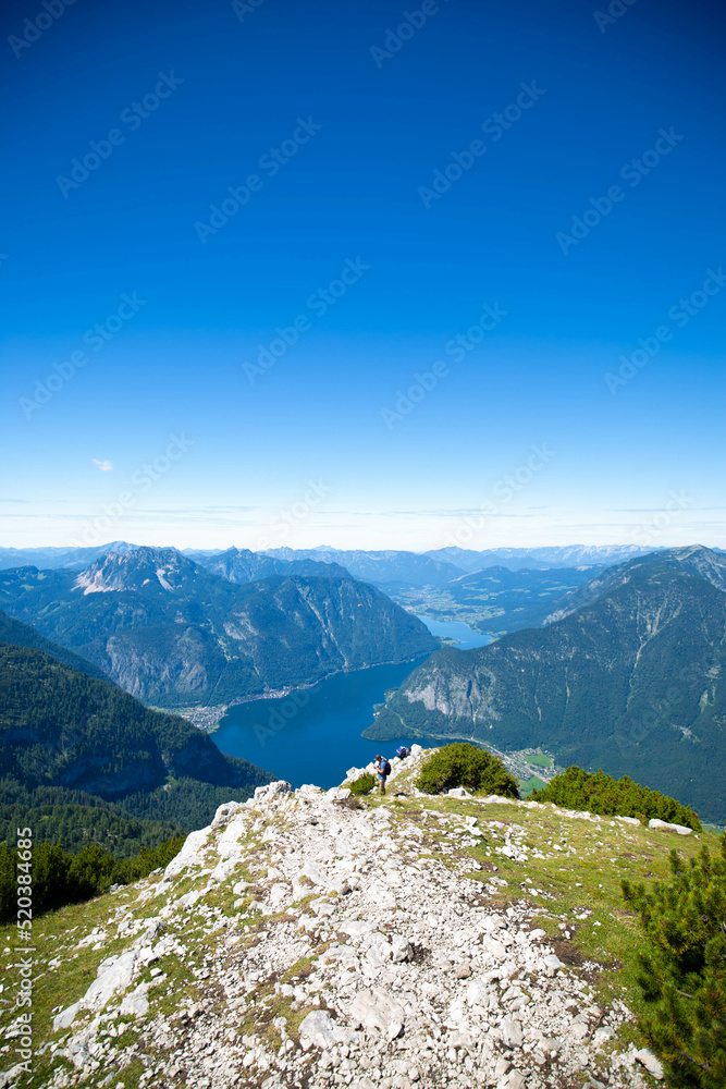 beautiful view in Schafberg by Sankt Wolfgang im Salzkammergut, Austria, 