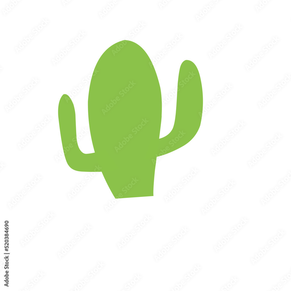 Cactus elements vector Cactus elements vector