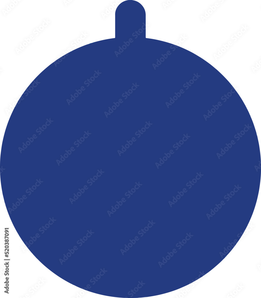 Fototapeta premium Blue Christmas ball, wedding, birthday, holiday template. Flower background, 3 d, layer.