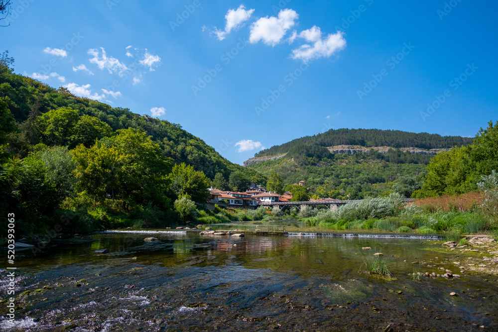 The Yantra river in the Veliko Tarnovo city in Bulgaria