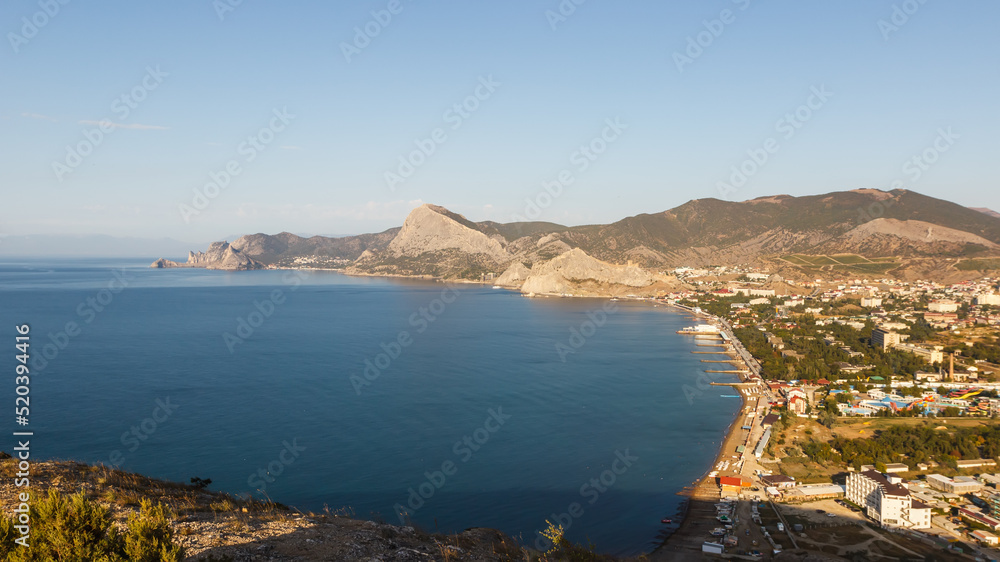 The Black Sea coast near Sudak The Black Sea coast near Sudak