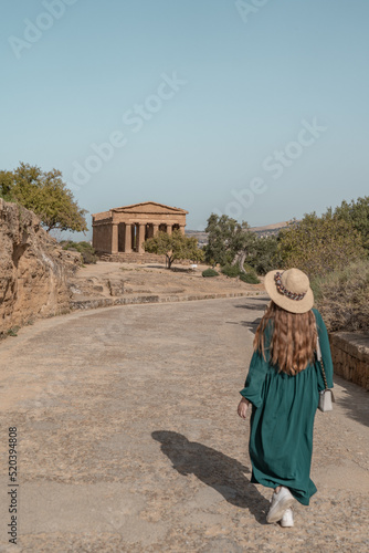 An archeological site in Agrigento called Valley of the Temples.