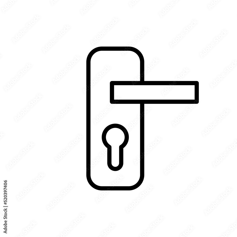 door handle icon stock vector illustration flat design door handle icon stock vector illustration flat design