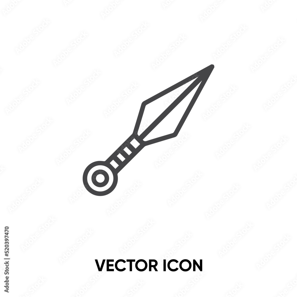 Kunai vector icon . Modern, simple flat vector illustration for website or mobile app. Katana or Japanese warrior logo illustration. Pixel perfect vector graphics Kunai vector icon . Modern, simple flat vector illustration for website or mobile app. Katana or Japanese warrior logo illustration. Pixel perfect vector graphics
