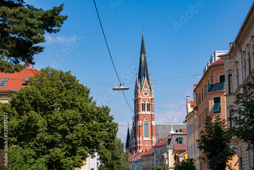 Herz Jesu Kirche in der Altstadt von Graz, Steiermark, Österreich