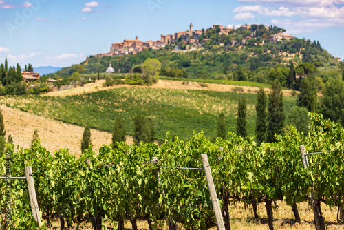 Canvas Print Montepulciano, located in Tuscany, is renowned for its famous red wine