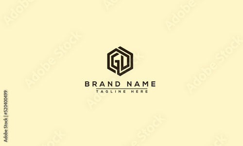 Logo design letter GD . Elegant modern. Vector template.