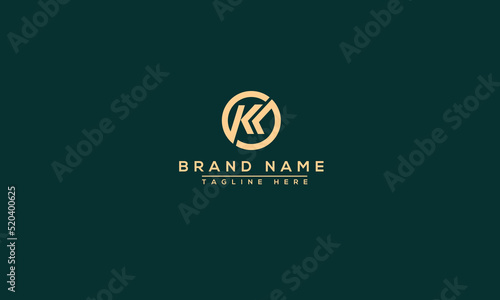 Logo design letter KK . Elegant modern. Vector template.