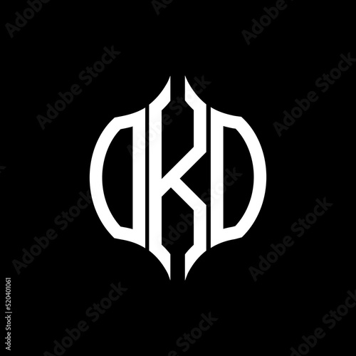 OKO letter logo. OKO best black background vector image. OKO Monogram logo design for entrepreneur and business.
