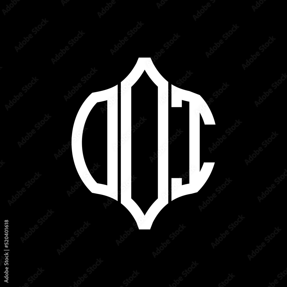 OOI letter logo. OOI best black background vector image. OOI Monogram