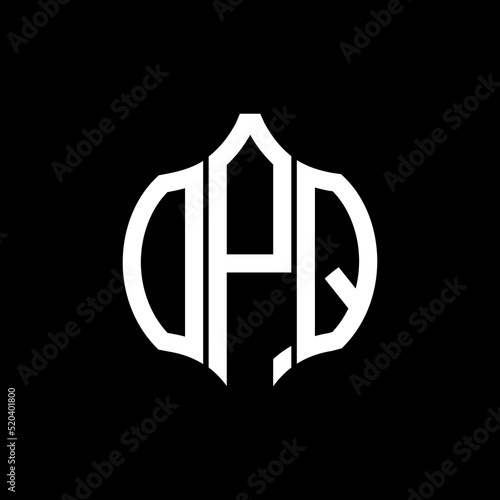 OPQ letter logo. OPQ best black background vector image. OPQ Monogram logo design for entrepreneur and business.
 photo