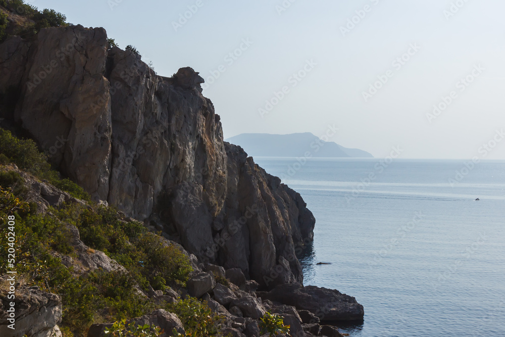 View of the rocks of the Black Sea from the Golitsyn trail