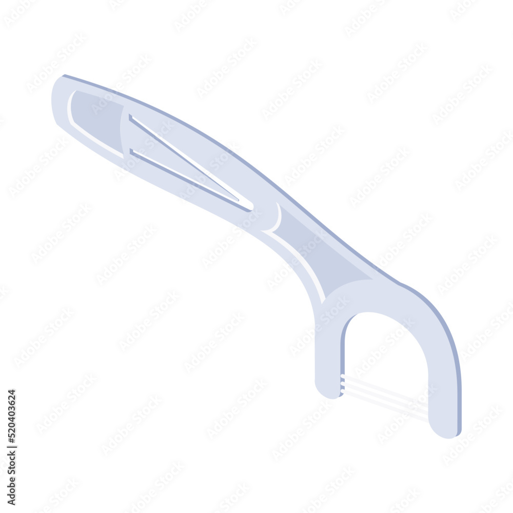 Obraz premium Dental Floss Holder Composition