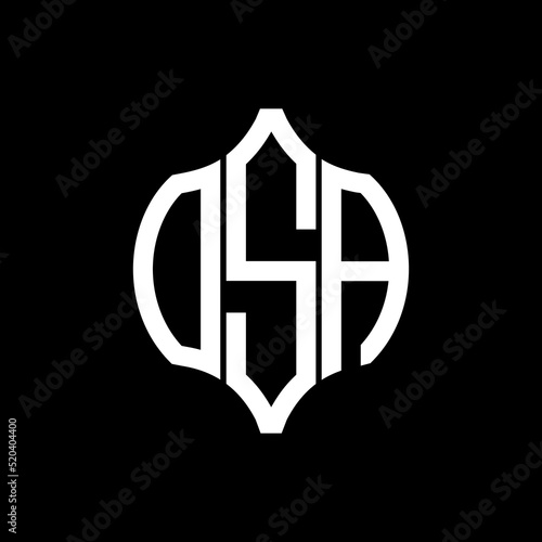 OSA letter logo. OSA best black background vector image. OSA Monogram logo design for entrepreneur and business.
