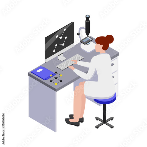 Scientists Computer Workplace Composition